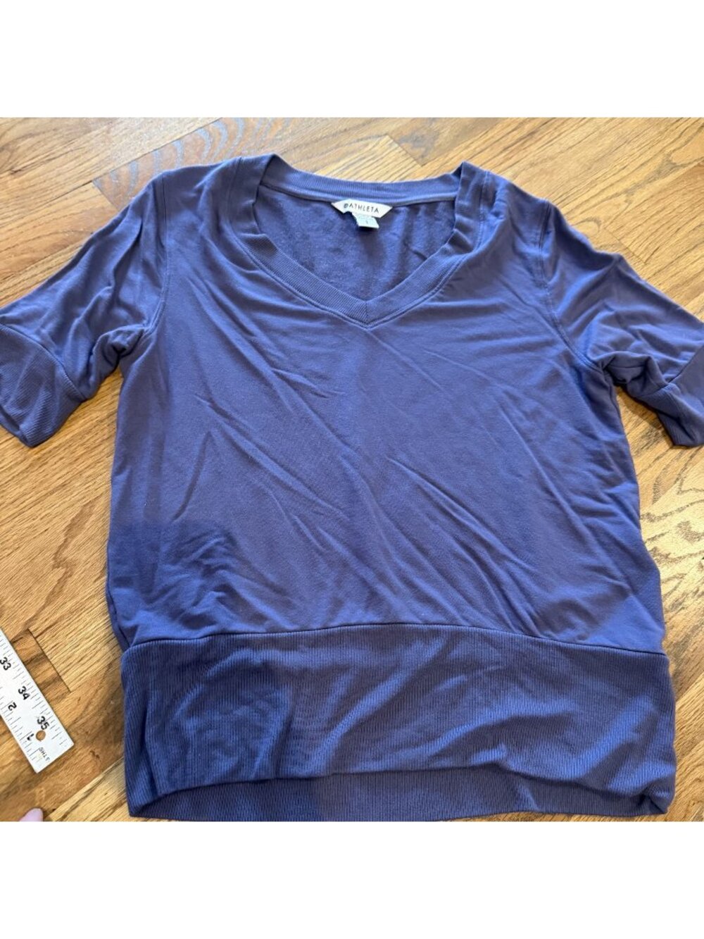 ATHLETA WOMENS PURPLE SHIRT SIZE SMALL